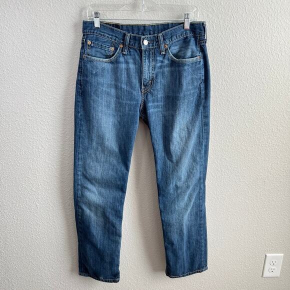 Levi's 514 Jeans Men's 32x30 Straight Leg Mid Rise Medium Wash Cotton Casual - Picture 1 of 7